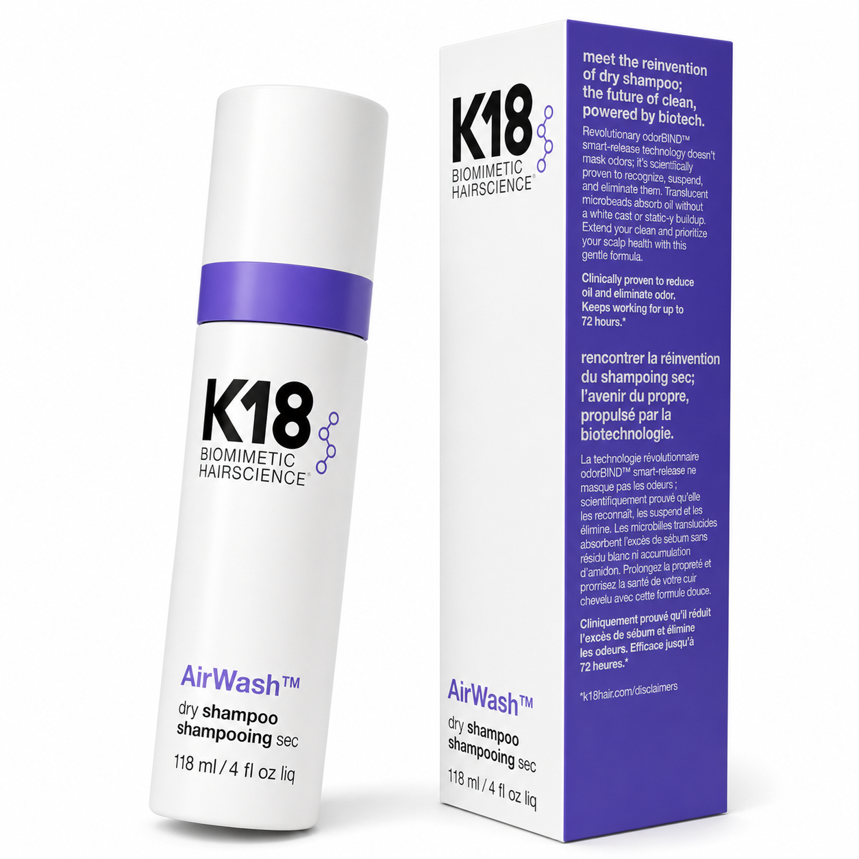 K18 AirWash Trockenshampoo 118 ml