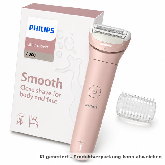 Philips Lady Shaver Series 8000 – kabelloser Nass- und Trockenrasierer