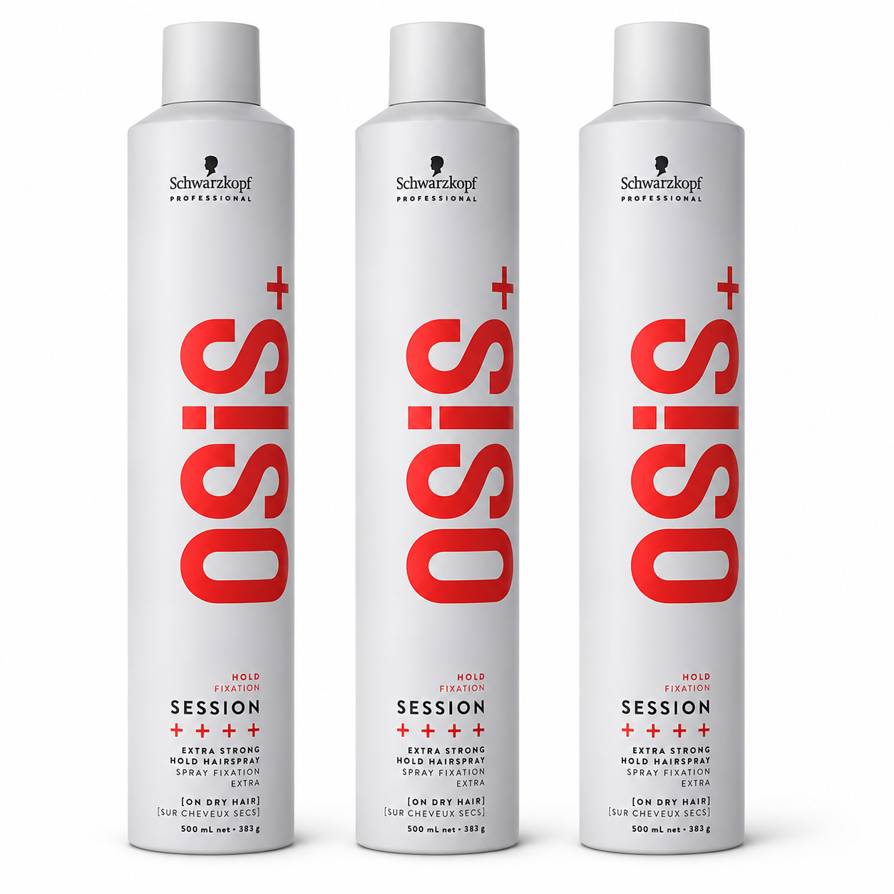 Schwarzkopf OSIS+ Session Finish Extreme Hold Haarspray 3x500ml (1,5L)