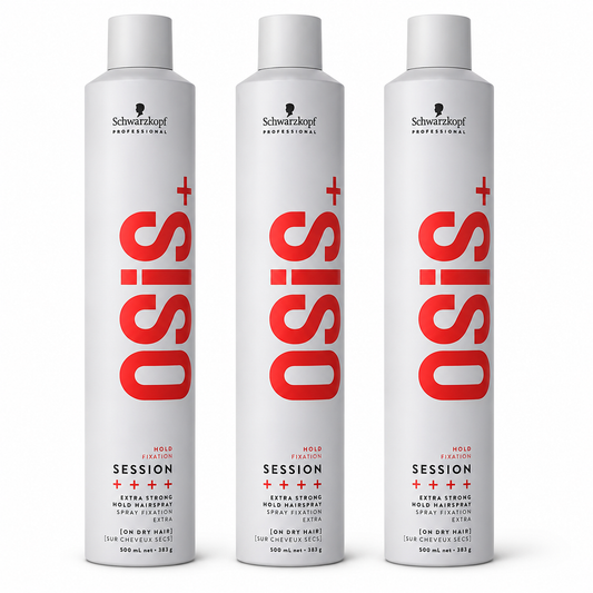 Schwarzkopf OSIS+ Session Finish Extreme Hold Haarspray 3x500ml (1,5L)