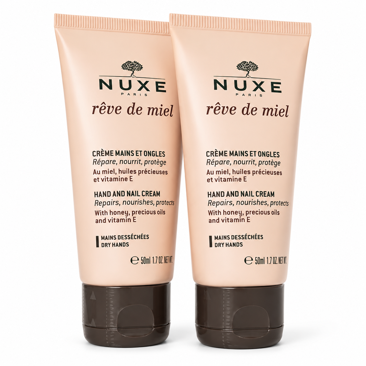 Nuxe Rêve de Miel Hand- und Nagelcreme 50 ml – Doppelpack