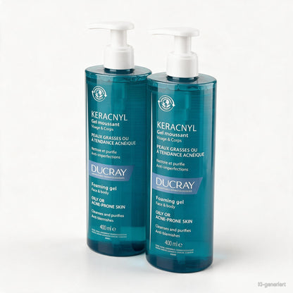 Ducray Keracnyl Schaeumendes Reinigungsgel 2x400 ml