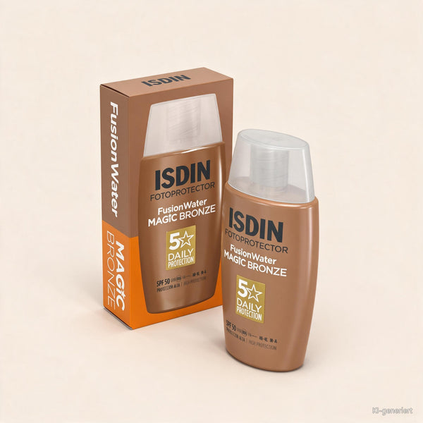 ISDIN Fusion Water Magic Color Bronze LSF 50, 50ml, Getönte tägliche Sonnencreme