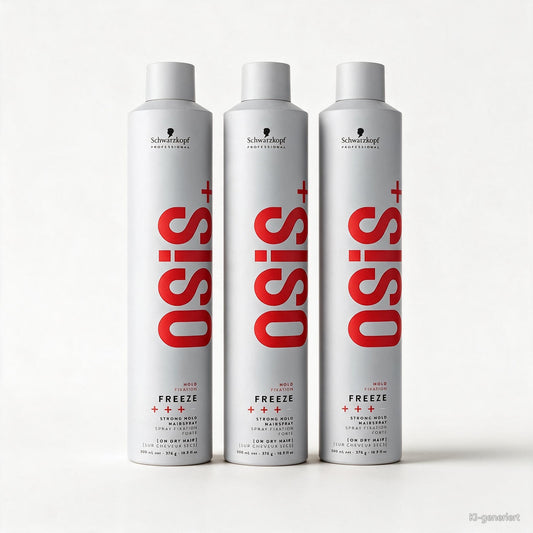 Schwarzkopf OSiS+ Freeze 3 x 500 ml Osis Finish Haarspray für starken Halt