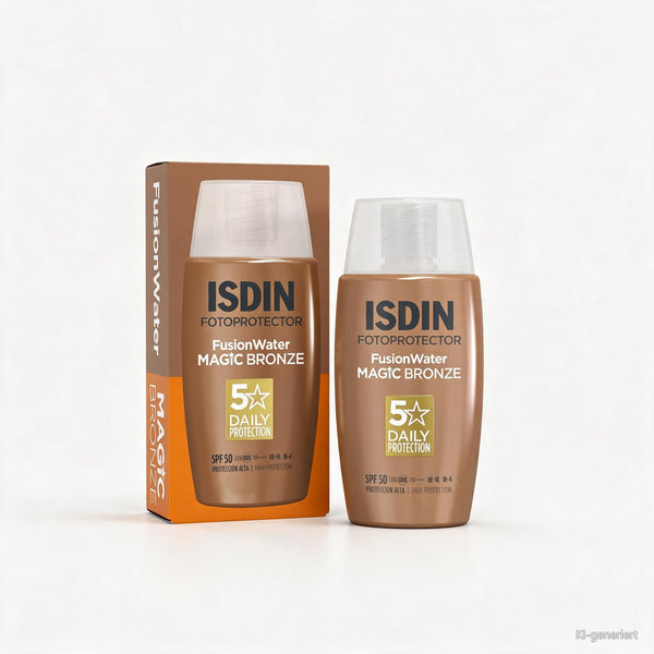 ISDIN Fusion Water Magic Color Bronze LSF 50, 50ml, Getönte tägliche Sonnencreme