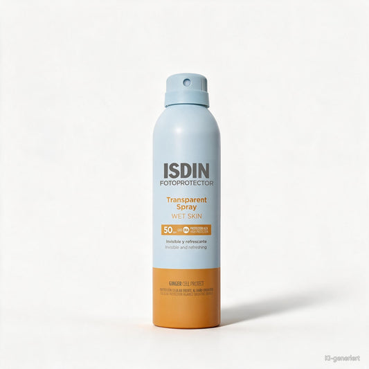 Fotoprotección Isdin DE Fotoprotector Wet Skin Transparent Spray LSF 50 (250ml)