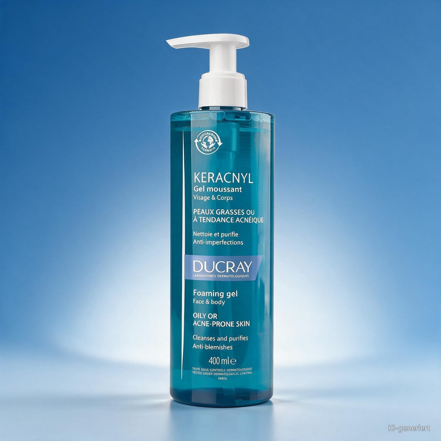 Ducray Keracnyl Schaeumendes Reinigungsgel 400 ml