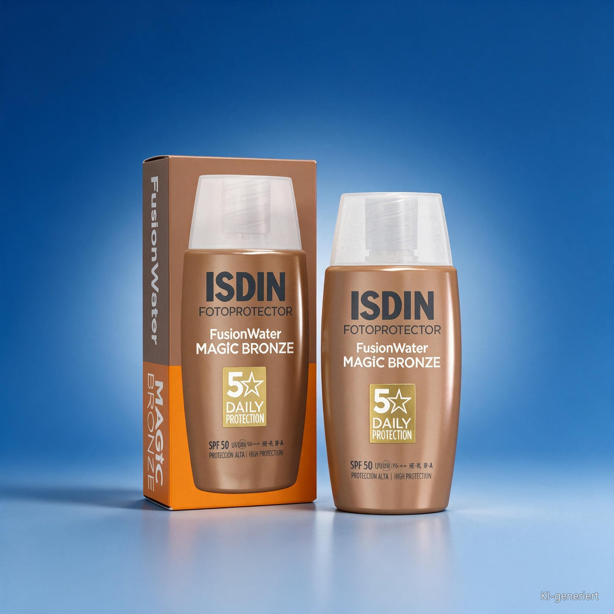 ISDIN Fusion Water Magic Color Bronze LSF 50, 50ml, Getönte tägliche Sonnencreme