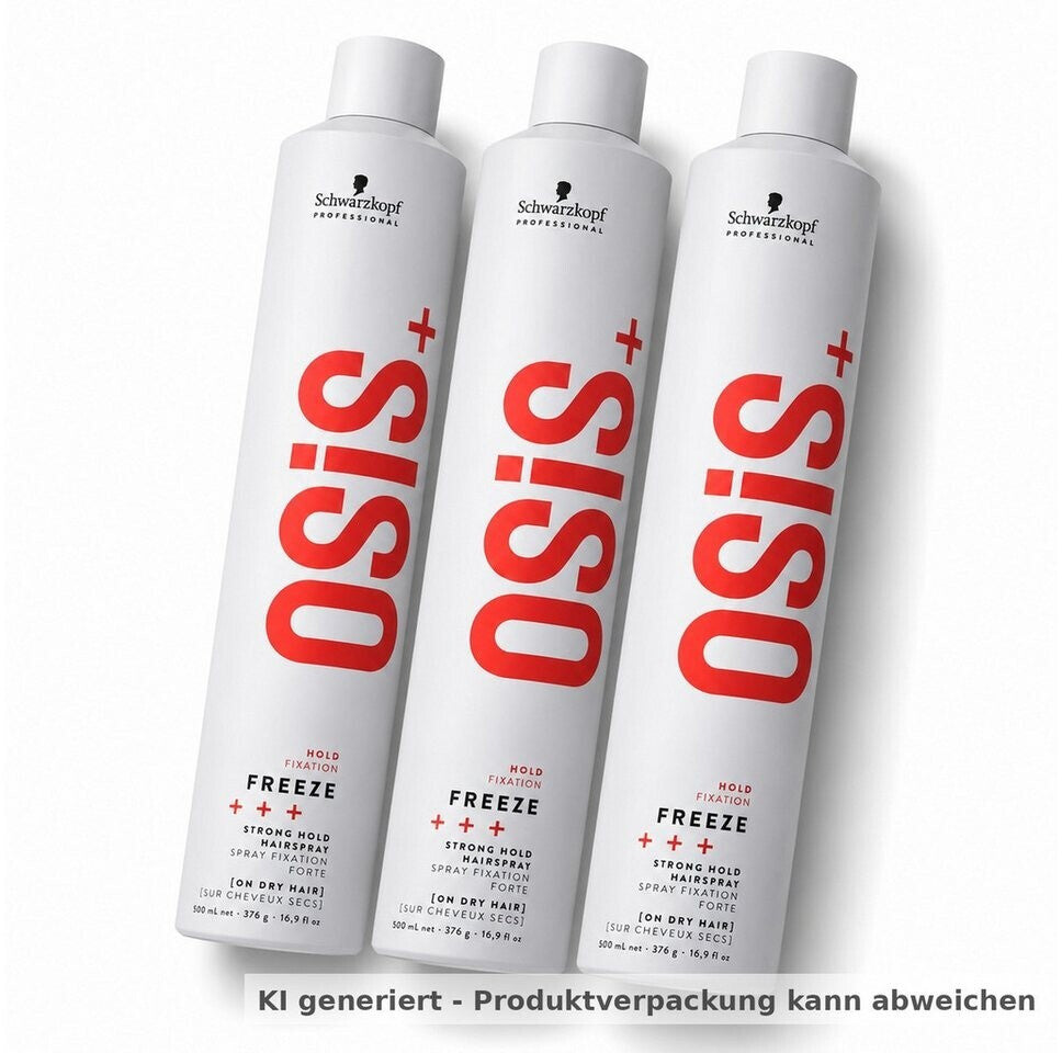 Schwarzkopf Osis Freeze Strong Hold Hairspray (3x500ml)